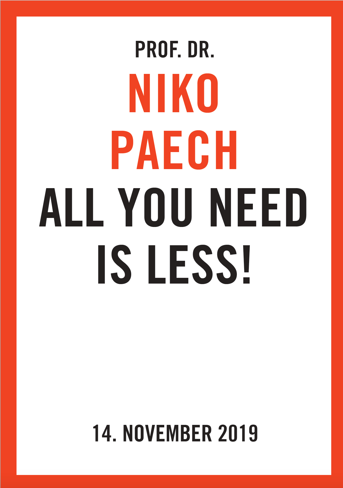 Cover NIKO PAECH
